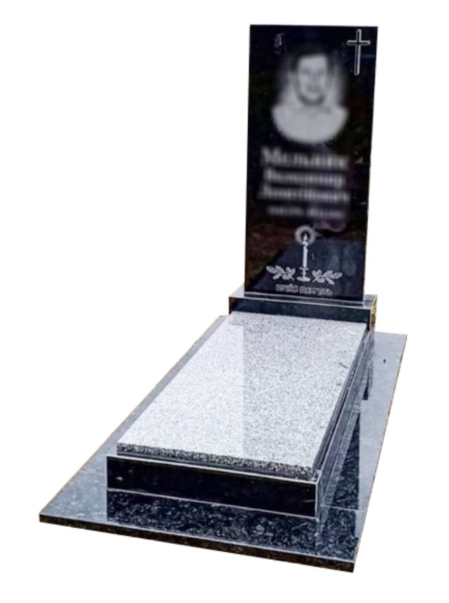 Одинарний памʼятник з граніту — модель №82